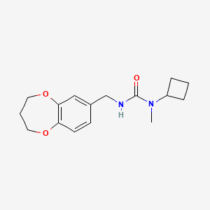 1-cyclobutyl-3-(3,4-dihydro-2H-1,5-benzodioxepin-7-ylmethyl)-1-methylurea