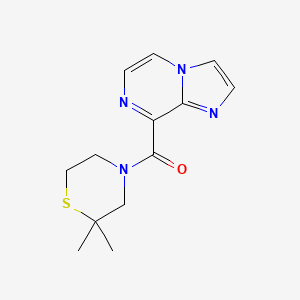 (2,2-Dimethylthiomorpholin-4-yl)-imidazo[1,2-a]pyrazin-8-ylmethanone