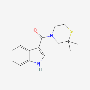 (2,2-dimethylthiomorpholin-4-yl)-(1H-indol-3-yl)methanone