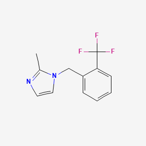 2-Methyl-1-[[2-(trifluoromethyl)phenyl]methyl]imidazole