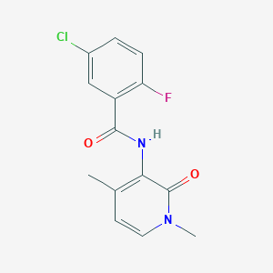 5-chloro-N-(1,4-dimethyl-2-oxopyridin-3-yl)-2-fluorobenzamide