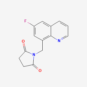 1-[(6-Fluoroquinolin-8-yl)methyl]pyrrolidine-2,5-dione