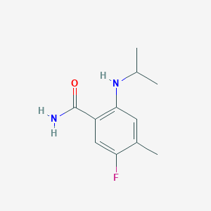 5-Fluoro-4-methyl-2-(propan-2-ylamino)benzamide