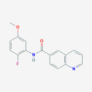 N-(2-fluoro-5-methoxyphenyl)quinoline-6-carboxamide