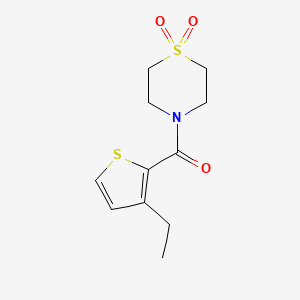 (1,1-Dioxo-1,4-thiazinan-4-yl)-(3-ethylthiophen-2-yl)methanone