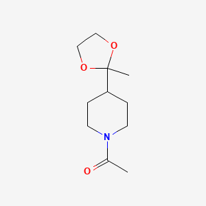 1-[4-(2-Methyl-1,3-dioxolan-2-yl)piperidin-1-yl]ethanone