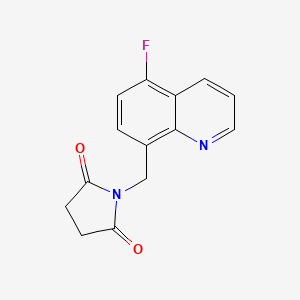 1-[(5-Fluoroquinolin-8-yl)methyl]pyrrolidine-2,5-dione