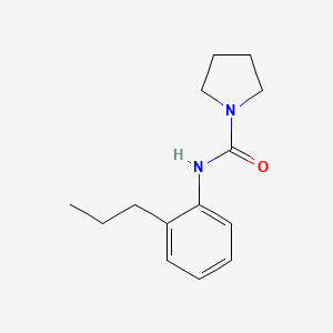 molecular formula C14H20N2O B7652402 N-(2-propylphenyl)pyrrolidine-1-carboxamide 