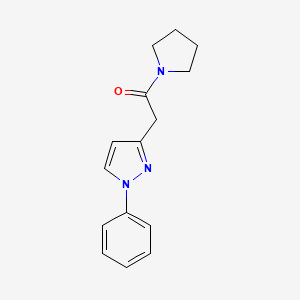 2-(1-Phenylpyrazol-3-yl)-1-pyrrolidin-1-ylethanone