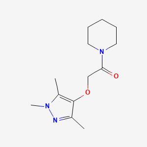 1-Piperidin-1-yl-2-(1,3,5-trimethylpyrazol-4-yl)oxyethanone