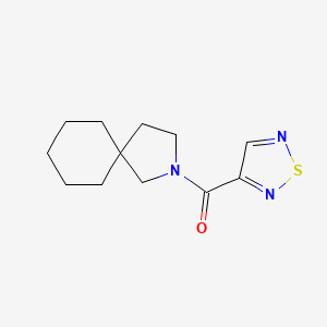 molecular formula C12H17N3OS B7652461 2-Azaspiro[4.5]decan-2-yl(1,2,5-thiadiazol-3-yl)methanone 