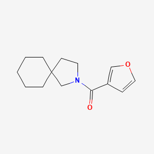 molecular formula C14H19NO2 B7652470 2-Azaspiro[4.5]decan-2-yl(furan-3-yl)methanone 