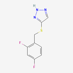 4-[(2,4-difluorophenyl)methylsulfanyl]-2H-triazole