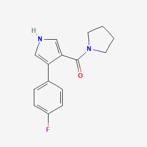 [4-(4-fluorophenyl)-1H-pyrrol-3-yl]-pyrrolidin-1-ylmethanone