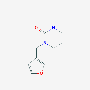 molecular formula C10H16N2O2 B7652527 1-Ethyl-1-(furan-3-ylmethyl)-3,3-dimethylurea 