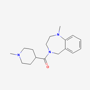 (1-methyl-3,5-dihydro-2H-1,4-benzodiazepin-4-yl)-(1-methylpiperidin-4-yl)methanone