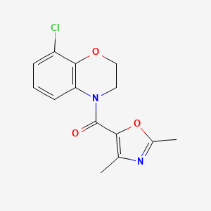 (8-Chloro-2,3-dihydro-1,4-benzoxazin-4-yl)-(2,4-dimethyl-1,3-oxazol-5-yl)methanone