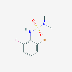 molecular formula C8H10BrFN2O2S B7652567 1-Bromo-2-(dimethylsulfamoylamino)-3-fluorobenzene 