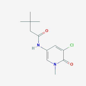 N-(5-chloro-1-methyl-6-oxopyridin-3-yl)-3,3-dimethylbutanamide