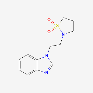 2-[2-(Benzimidazol-1-yl)ethyl]-1,2-thiazolidine 1,1-dioxide