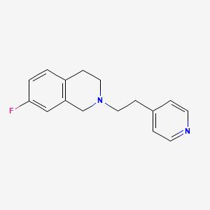 7-fluoro-2-(2-pyridin-4-ylethyl)-3,4-dihydro-1H-isoquinoline