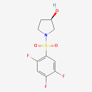 molecular formula C10H10F3NO3S B7652727 (3R)-1-(2,4,5-trifluorophenyl)sulfonylpyrrolidin-3-ol 