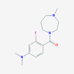 [4-(Dimethylamino)-2-fluorophenyl]-(4-methyl-1,4-diazepan-1-yl)methanone