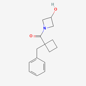 (1-Benzylcyclobutyl)-(3-hydroxyazetidin-1-yl)methanone