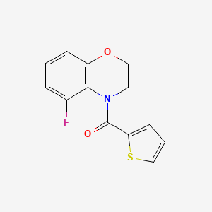 molecular formula C13H10FNO2S B7652773 (5-Fluoro-2,3-dihydro-1,4-benzoxazin-4-yl)-thiophen-2-ylmethanone 