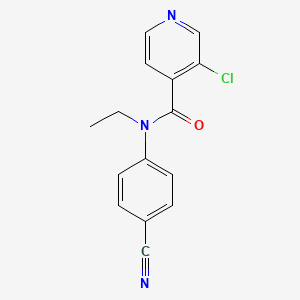 3-chloro-N-(4-cyanophenyl)-N-ethylpyridine-4-carboxamide