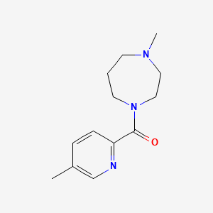 molecular formula C13H19N3O B7652832 (4-Methyl-1,4-diazepan-1-yl)-(5-methylpyridin-2-yl)methanone 