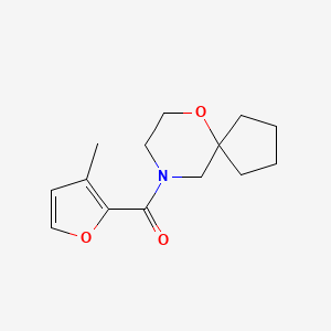 (3-Methylfuran-2-yl)-(6-oxa-9-azaspiro[4.5]decan-9-yl)methanone