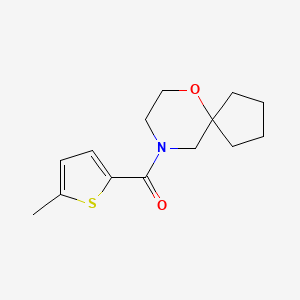 (5-Methylthiophen-2-yl)-(6-oxa-9-azaspiro[4.5]decan-9-yl)methanone