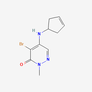 4-Bromo-5-(cyclopent-3-en-1-ylamino)-2-methylpyridazin-3-one