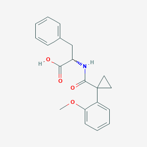 (2S)-2-[[1-(2-methoxyphenyl)cyclopropanecarbonyl]amino]-3-phenylpropanoic acid