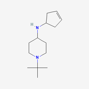 molecular formula C14H26N2 B7652860 1-tert-butyl-N-cyclopent-3-en-1-ylpiperidin-4-amine 