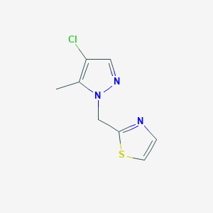 2-[(4-Chloro-5-methylpyrazol-1-yl)methyl]-1,3-thiazole