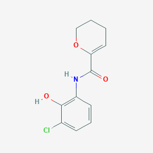 N-(3-chloro-2-hydroxyphenyl)-3,4-dihydro-2H-pyran-6-carboxamide