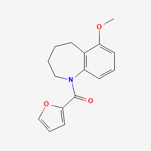 Furan-2-yl-(6-methoxy-2,3,4,5-tetrahydro-1-benzazepin-1-yl)methanone