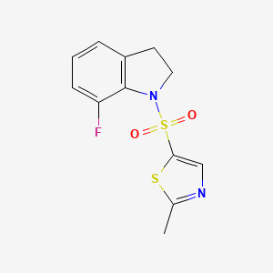 5-[(7-Fluoro-2,3-dihydroindol-1-yl)sulfonyl]-2-methyl-1,3-thiazole