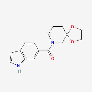 1,4-dioxa-9-azaspiro[4.5]decan-9-yl(1H-indol-6-yl)methanone