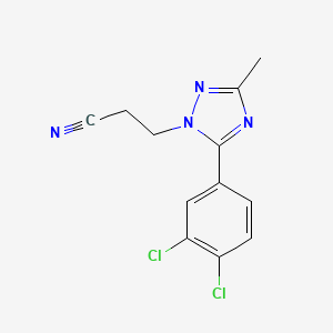 3-[5-(3,4-Dichlorophenyl)-3-methyl-1,2,4-triazol-1-yl]propanenitrile