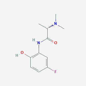 (2S)-2-(dimethylamino)-N-(5-fluoro-2-hydroxyphenyl)propanamide