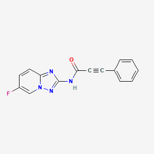 N-(6-fluoro-[1,2,4]triazolo[1,5-a]pyridin-2-yl)-3-phenylprop-2-ynamide