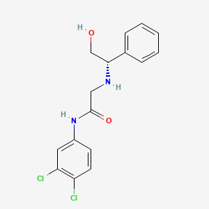 N-(3,4-dichlorophenyl)-2-[[(1S)-2-hydroxy-1-phenylethyl]amino]acetamide