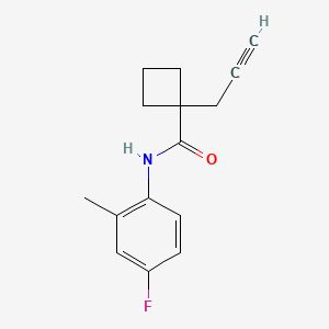 N-(4-fluoro-2-methylphenyl)-1-prop-2-ynylcyclobutane-1-carboxamide