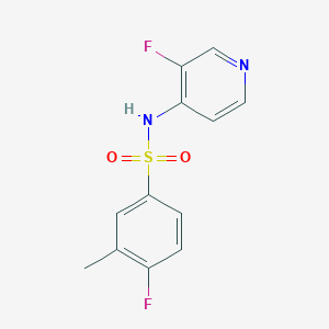 4-fluoro-N-(3-fluoropyridin-4-yl)-3-methylbenzenesulfonamide