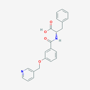 (2S)-3-phenyl-2-[[3-(pyridin-3-ylmethoxy)benzoyl]amino]propanoic acid