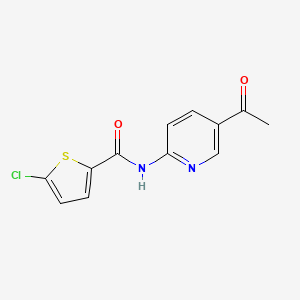 N-(5-acetylpyridin-2-yl)-5-chlorothiophene-2-carboxamide