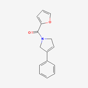 molecular formula C15H13NO2 B7653118 Furan-2-yl-(3-phenyl-2,5-dihydropyrrol-1-yl)methanone 